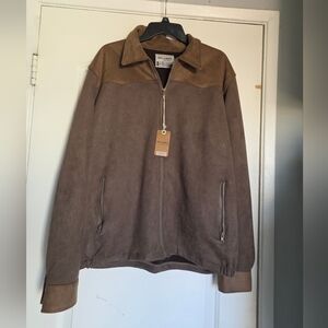 Men's Western Vegan Suede Jacket Craft And Flow Outlander XL